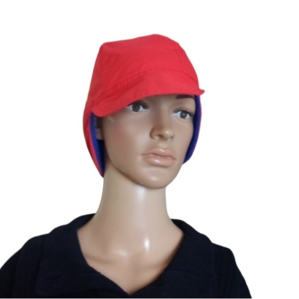L.L. Bean Red Polartec Fleece Trapper Hat
